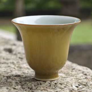 Little Yellow Glaze Porcelain Cup #2